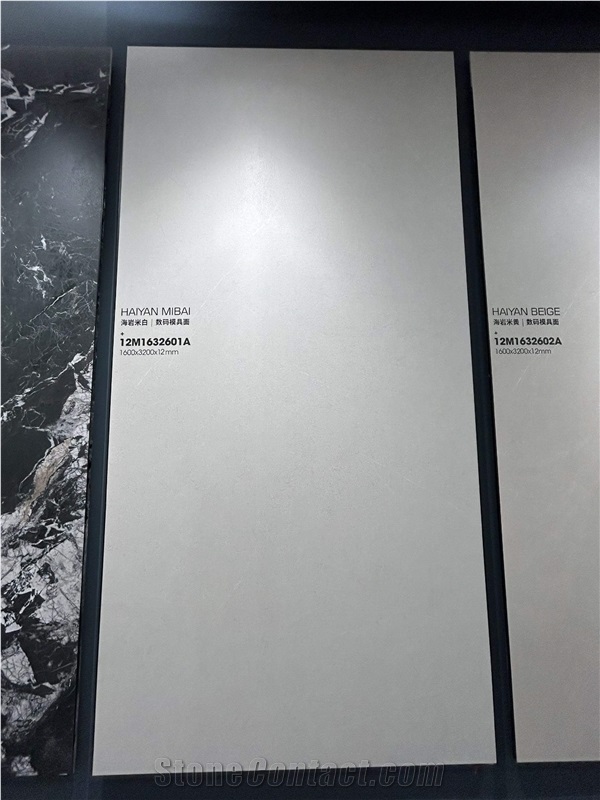1600*3200 Cambrian White Mold 1.2Cm Porcelain Slabs