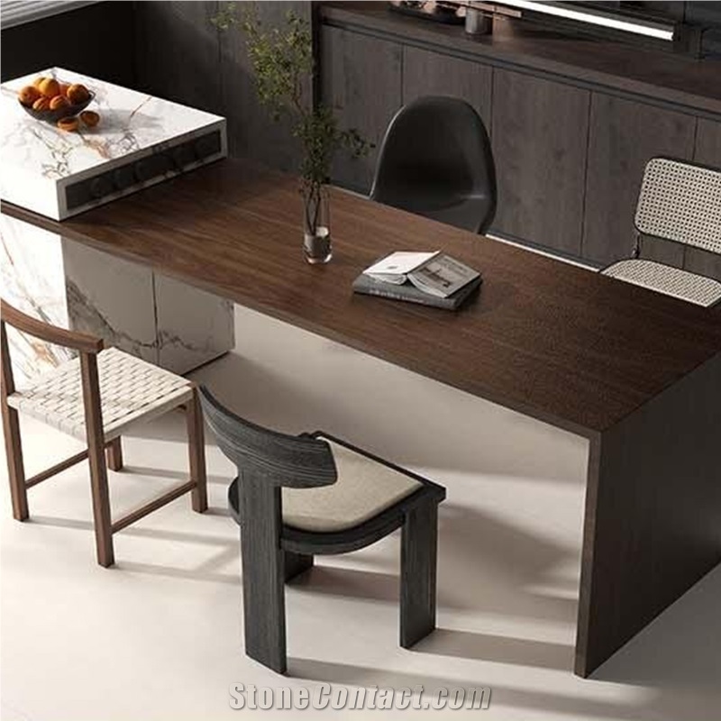 1600*3200 Dark Wood Mold 1.2Cm Sintered Stone Floor