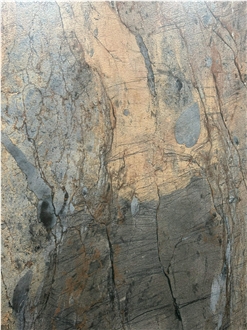 1600*3200 Gold Slate Mold 1.2Cm Stone Look Porcelain