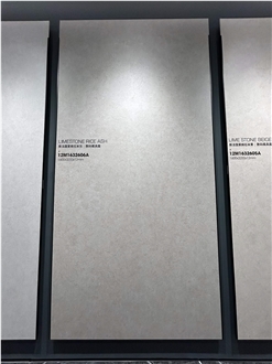 1600*3200 LIMESTONE Grey Texture 1.2Cm Porcelain Tiles