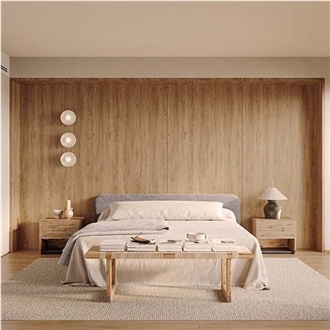 1600*3200 MAPLE Red Wood Mold 1.2Cm Sintered Stone Panels