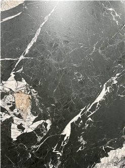 1600*3200 Marine Black Mold 1.2Cm Porcelain Slabs