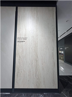 1600*3200 Travertine Beige Mold 1.2Cm Porcelain Slabs 1600*3200 Travertine Beige Mold 1.2Cm Porcelain Slabs