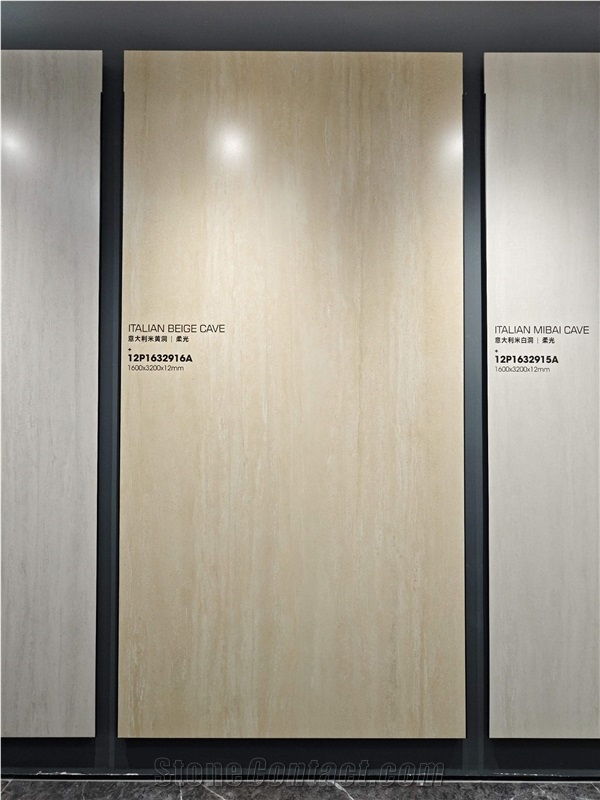 Travertino Romano Beige Honed  1.2Cm Matte  Porcelain