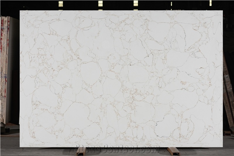 Golden Weaver Engineered Marble Quartz Slabs