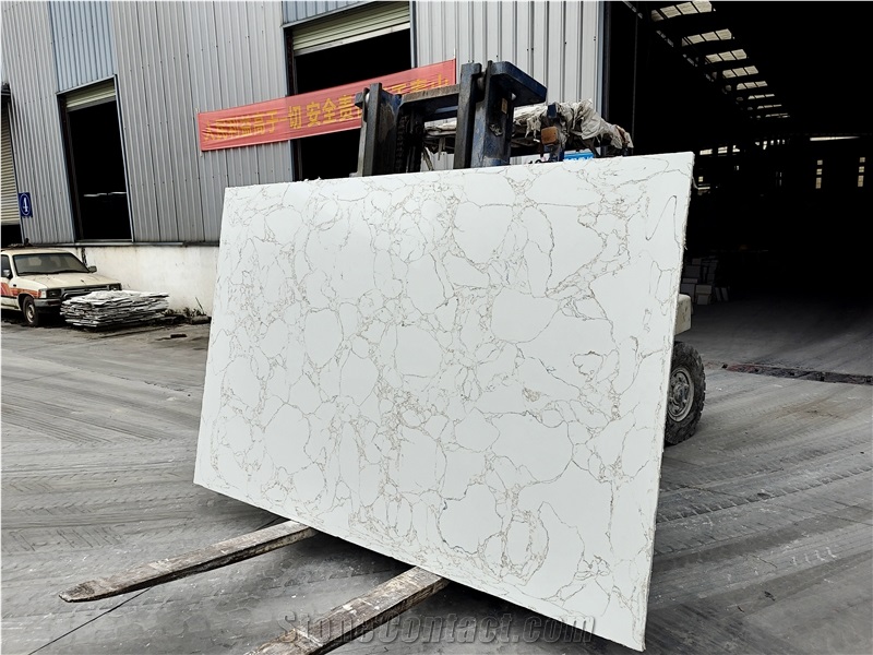 Golden Weaver Engineered Marble Quartz Slabs