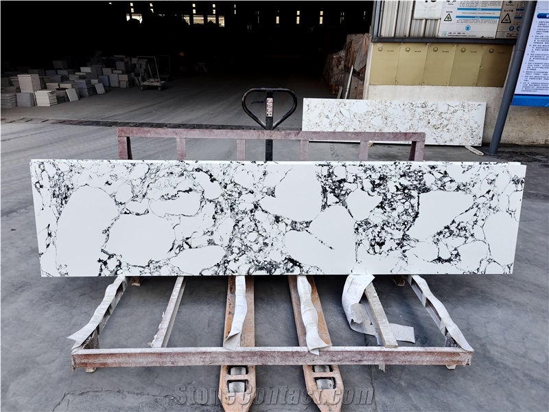 X21 Jade Panda White Quartz Slabs