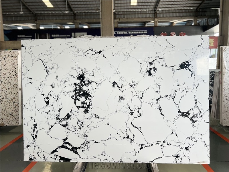 X22 Panda White Quartz Slabs