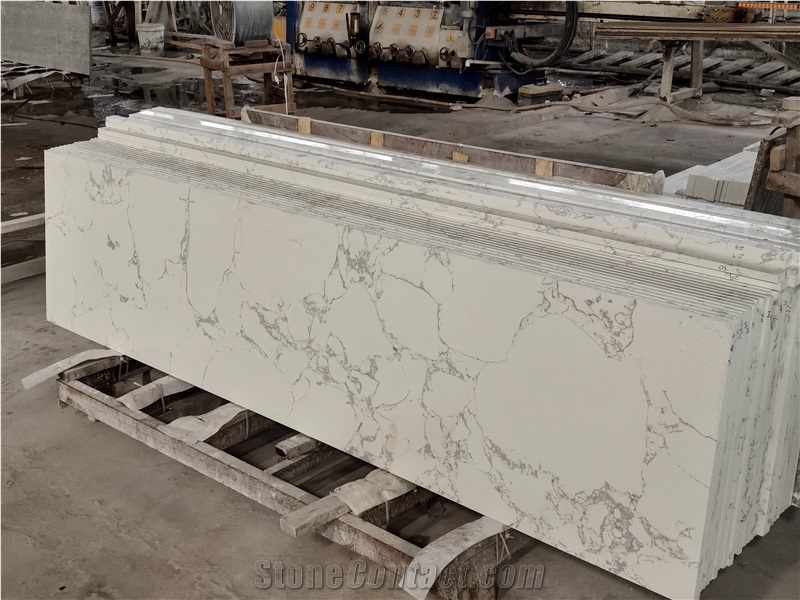 X28 Calacatta Galaxy Quartz Slabs