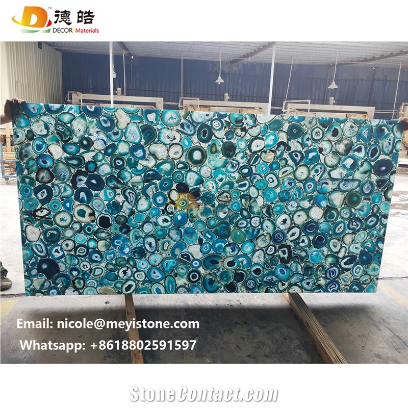 Natural Agate Semiprecious Stone Sheets