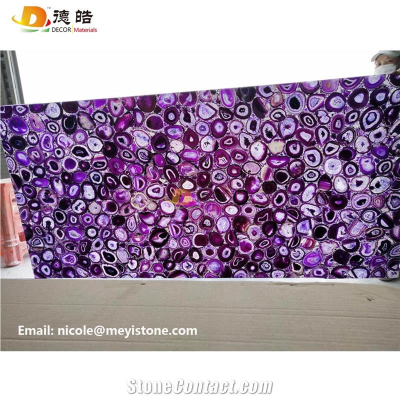 Natural Agate Semiprecious Stone Sheets