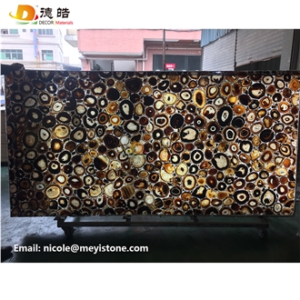 Natural Agate Semiprecious Stone Sheets