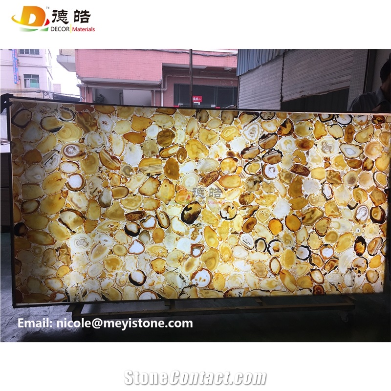 Natural Agate Semiprecious Stone Sheets