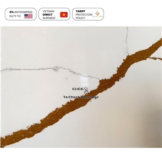 NV806 Engineered Calacatta Quartz Slabs