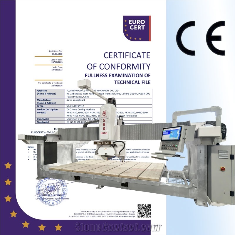 Best 5+1 Axis Granite Countertop Cutting Stone CNC Bridge Saw For Sale