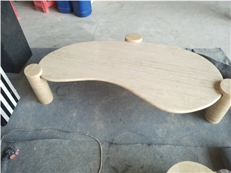 Beige Travertine Table Top