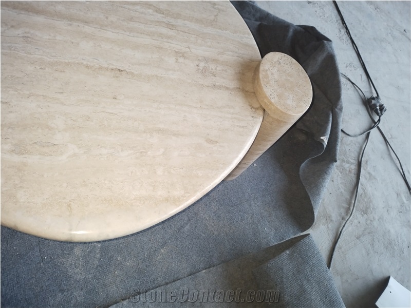 Beige Travertine Table Top