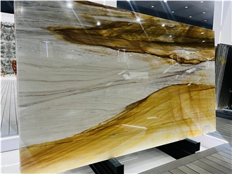 Luxury Stone Customization Of Yellow Quartzite Tiles