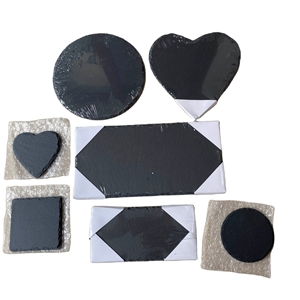 Natural Stone Black Slate Dishes Serve Plates