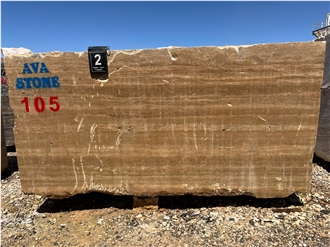 Chocolate Brown Travertine Blocks