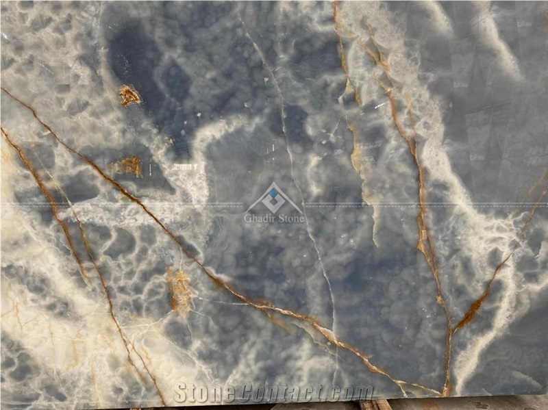 Dark Blue Onyx Slabs