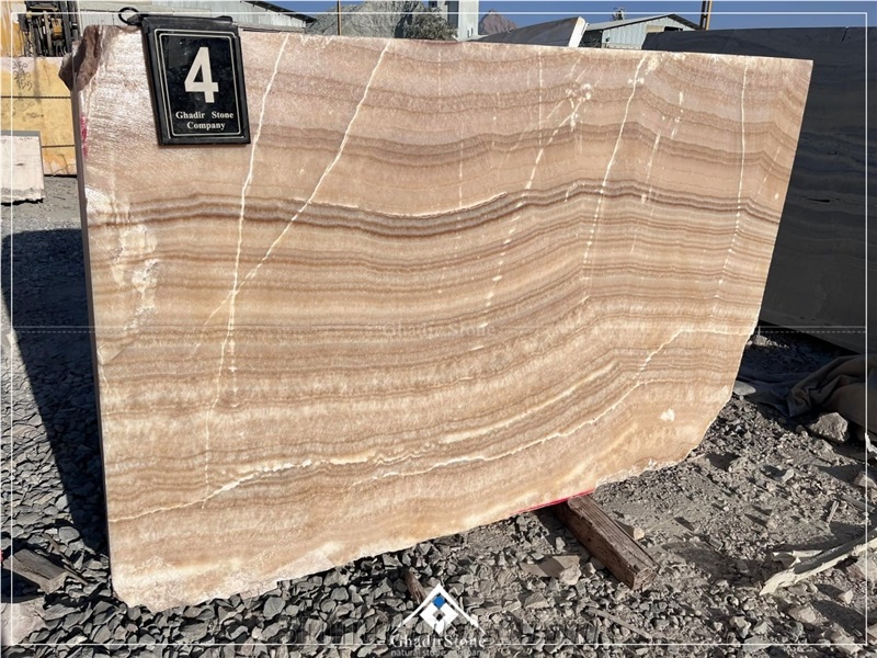 Extra Orange Onyx Quarry Blocks