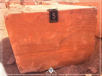 High Quality Red Travertine Blocks