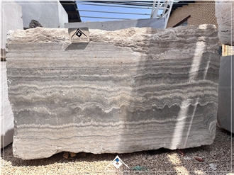 Light Silver Travertine Blocks