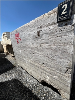 Persian Silver Travertine Blocks