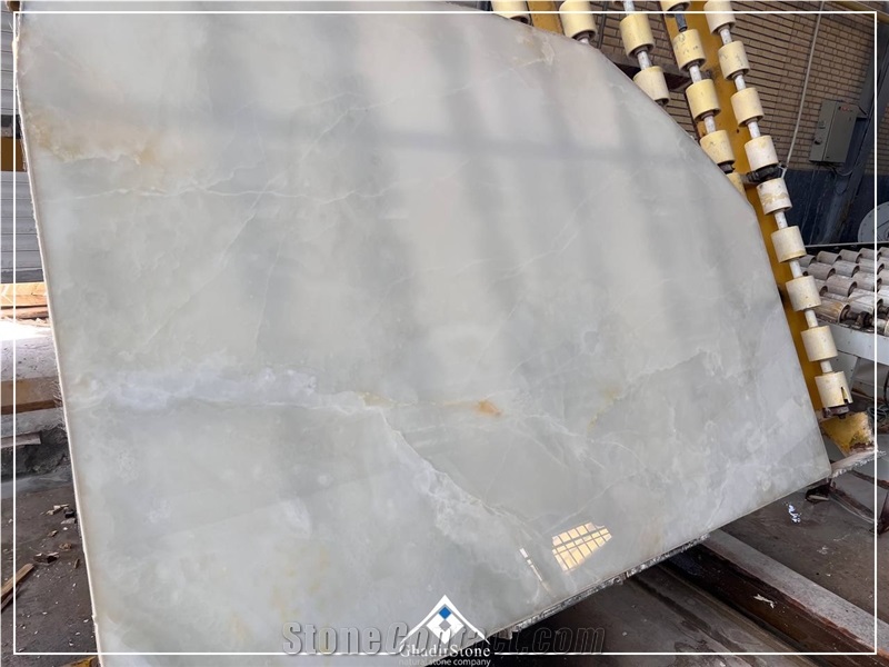Pure White Onyx Slabs