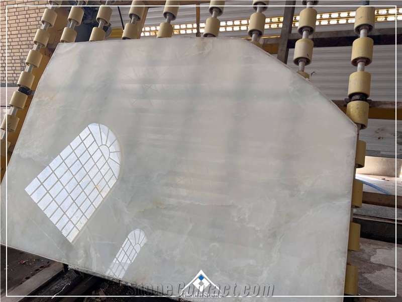 Pure White Onyx Slabs