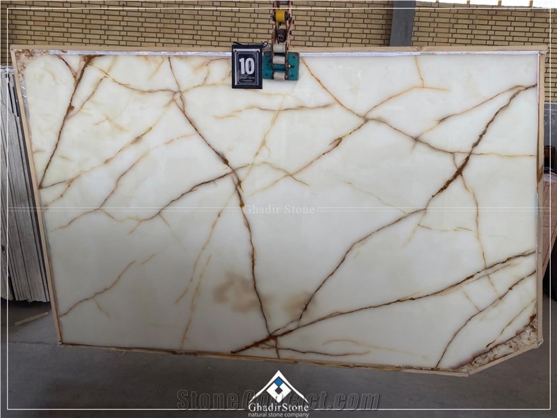 Spider White Onyx  Slabs
