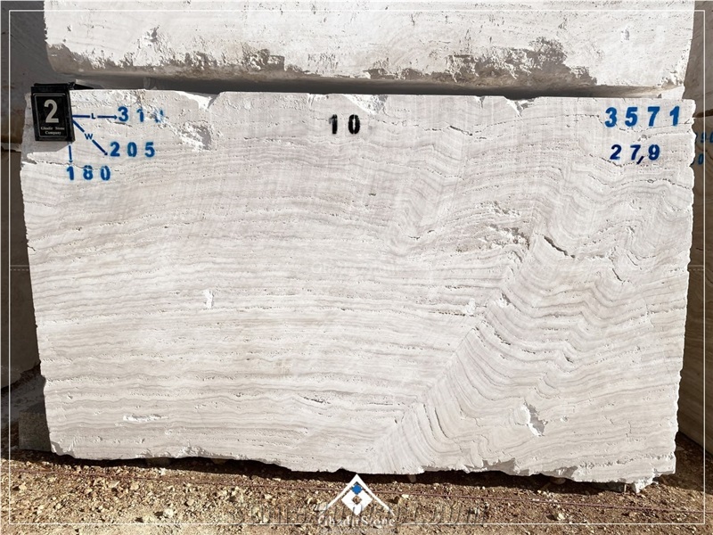 Super White Travertine Blocks