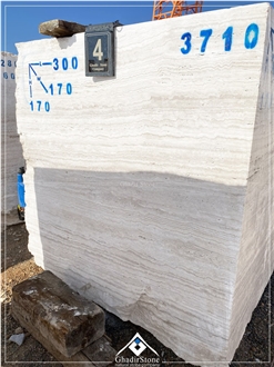 Super White Travertine Blocks