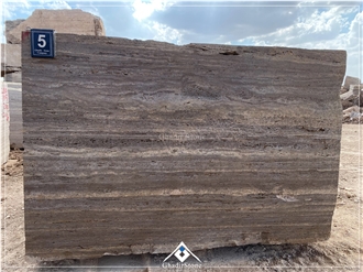 Titanium Silver Travertine Blocks