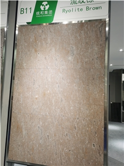 China Brown Rhyolite Slabs And Tiles