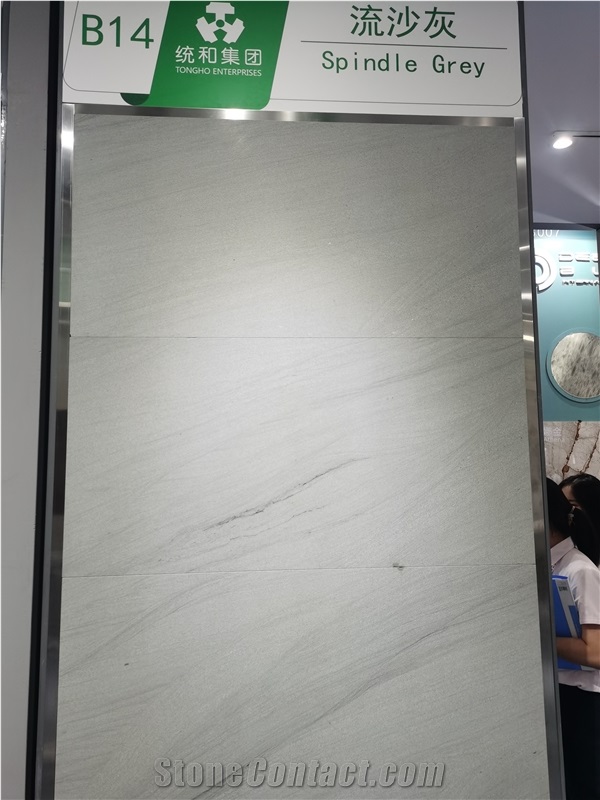 Spindle Grey Sandstone Slabs, Tiles