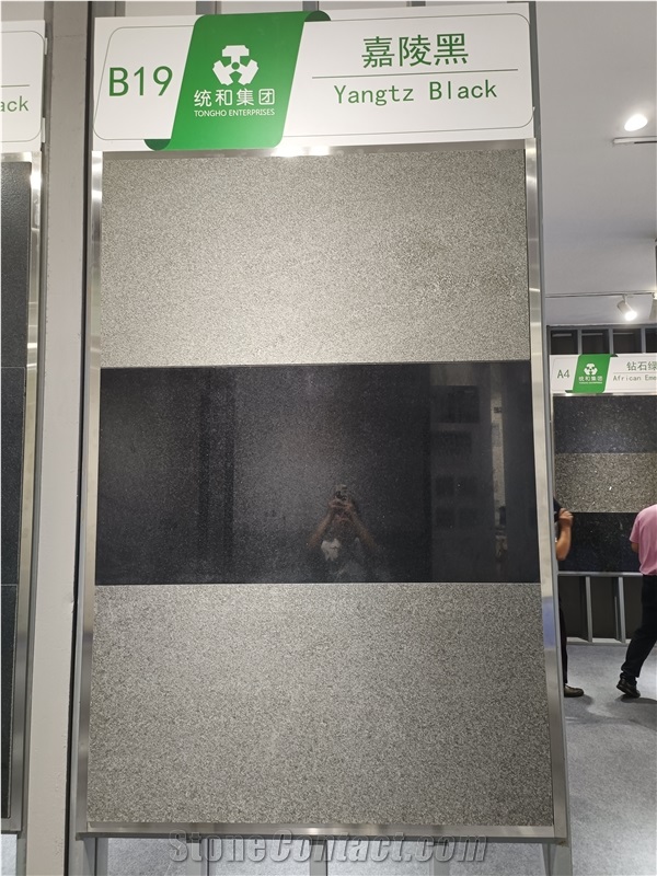 Yangtz Black Granite Slabs And Tiles