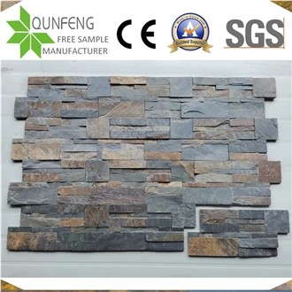 China Split Surface Rusty Slate Culture Stone Wall Tile