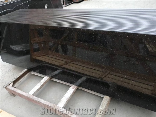 Black Galaxy Granite Kitchen Countertop