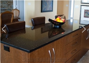 Black Galaxy Granite Kitchen Countertop