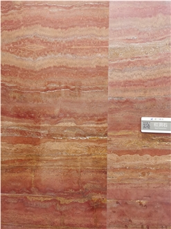 Iran Red Travertine Vein Cut Slabs, Tiles Iran Red Travertine Vein Cut Slabs, Tiles