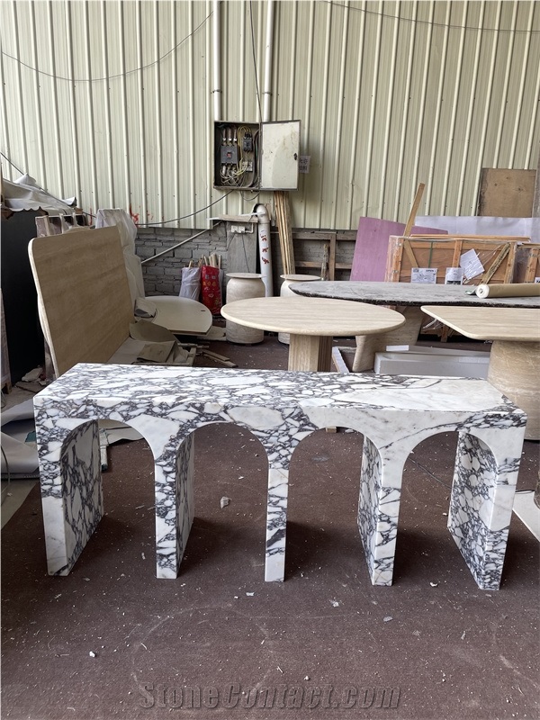Calacatta Viola Marble Console Table