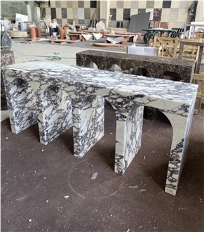 Calacatta Viola Marble Console Table