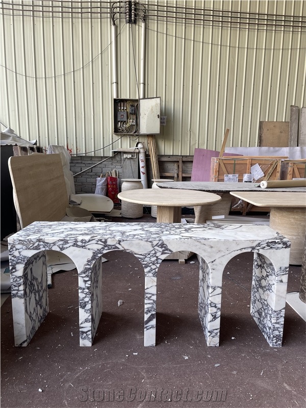 Calacatta Viola Marble Console Table