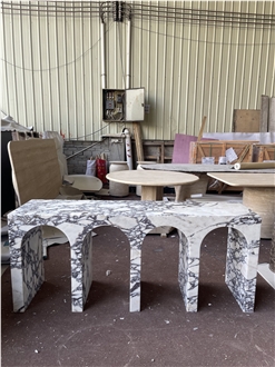 Calacatta Viola Marble Console Table