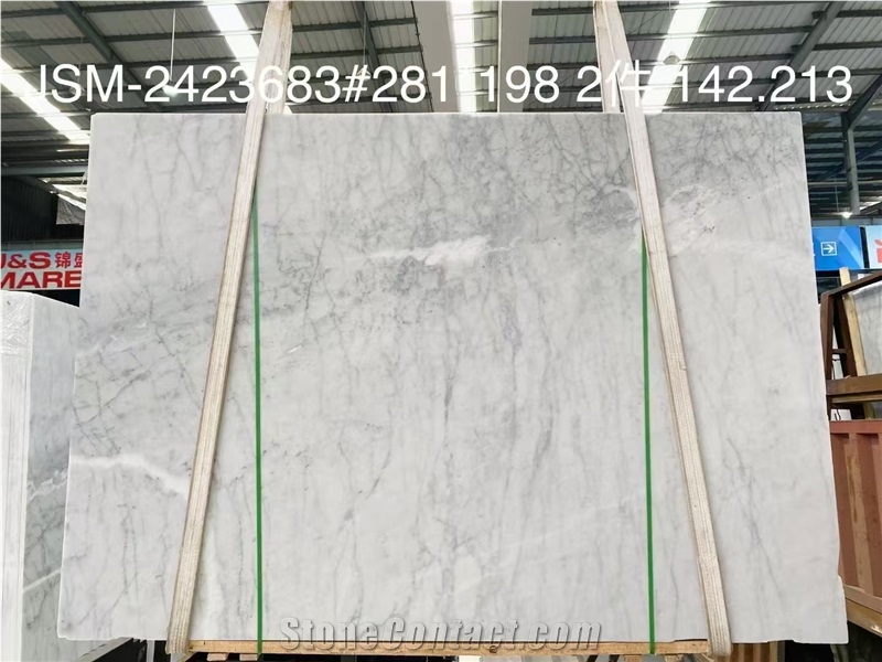 Bianco Carrara Statuarietto Marble  Tipo Venato Slabs