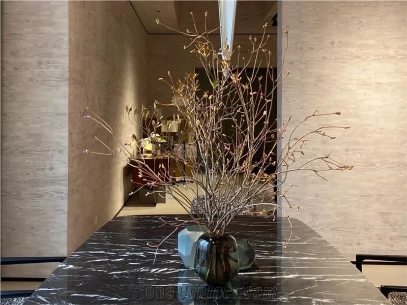 China Marquina Marble Slabs, Tiles