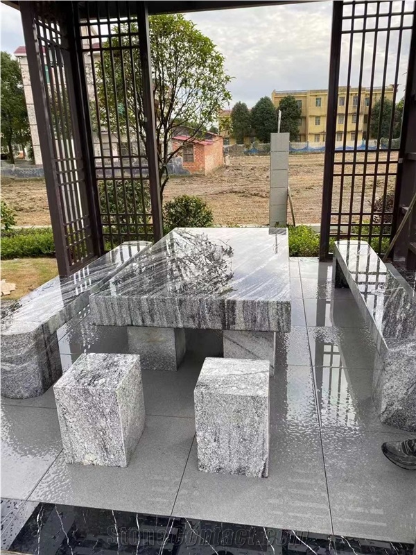 Granite Garden Table Set