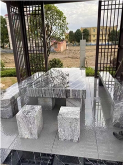 Granite Garden Table Set